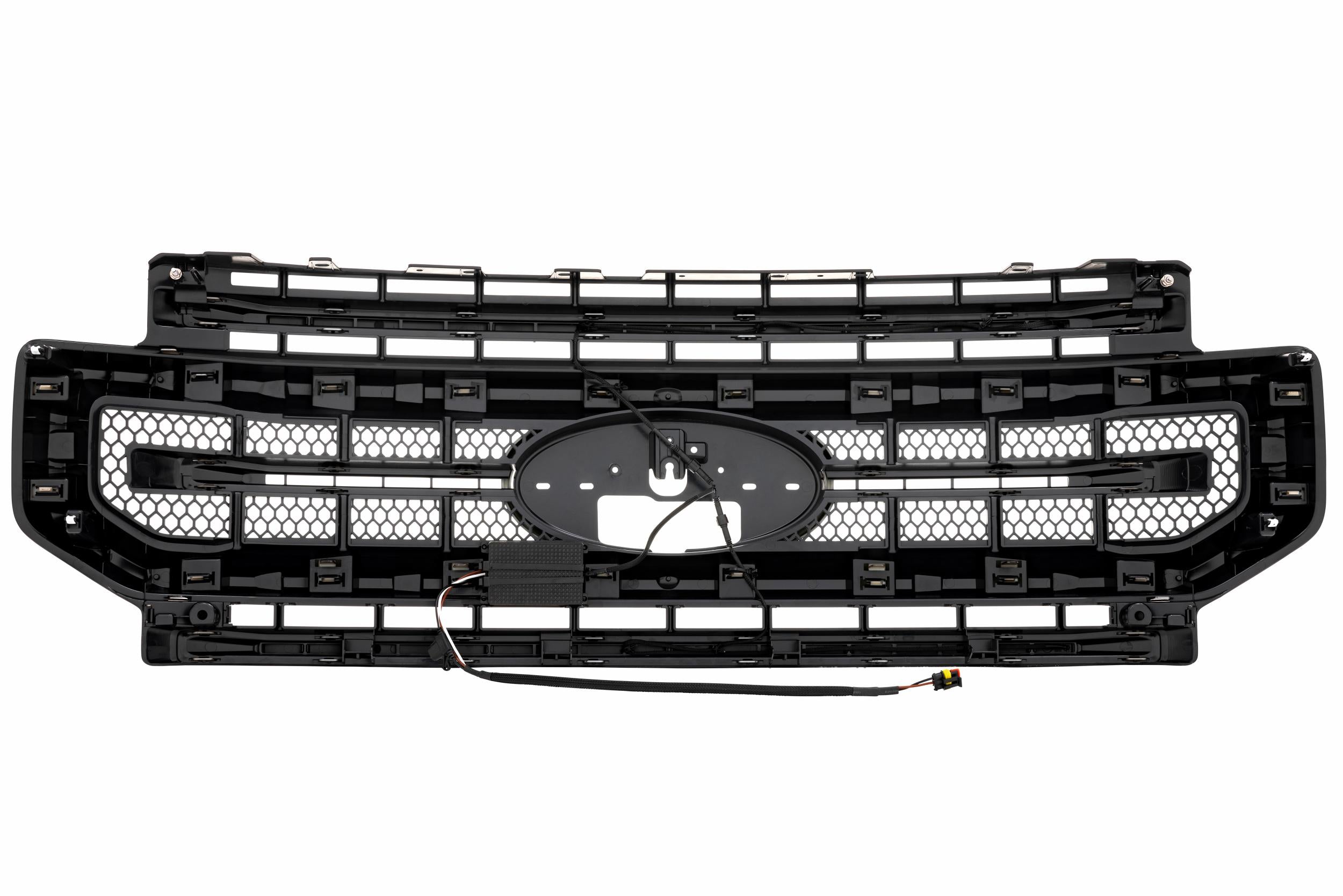 Morimoto XBG LED Grille: Ford Super Duty (20-22) (Paintable-Black / White DRL)-3