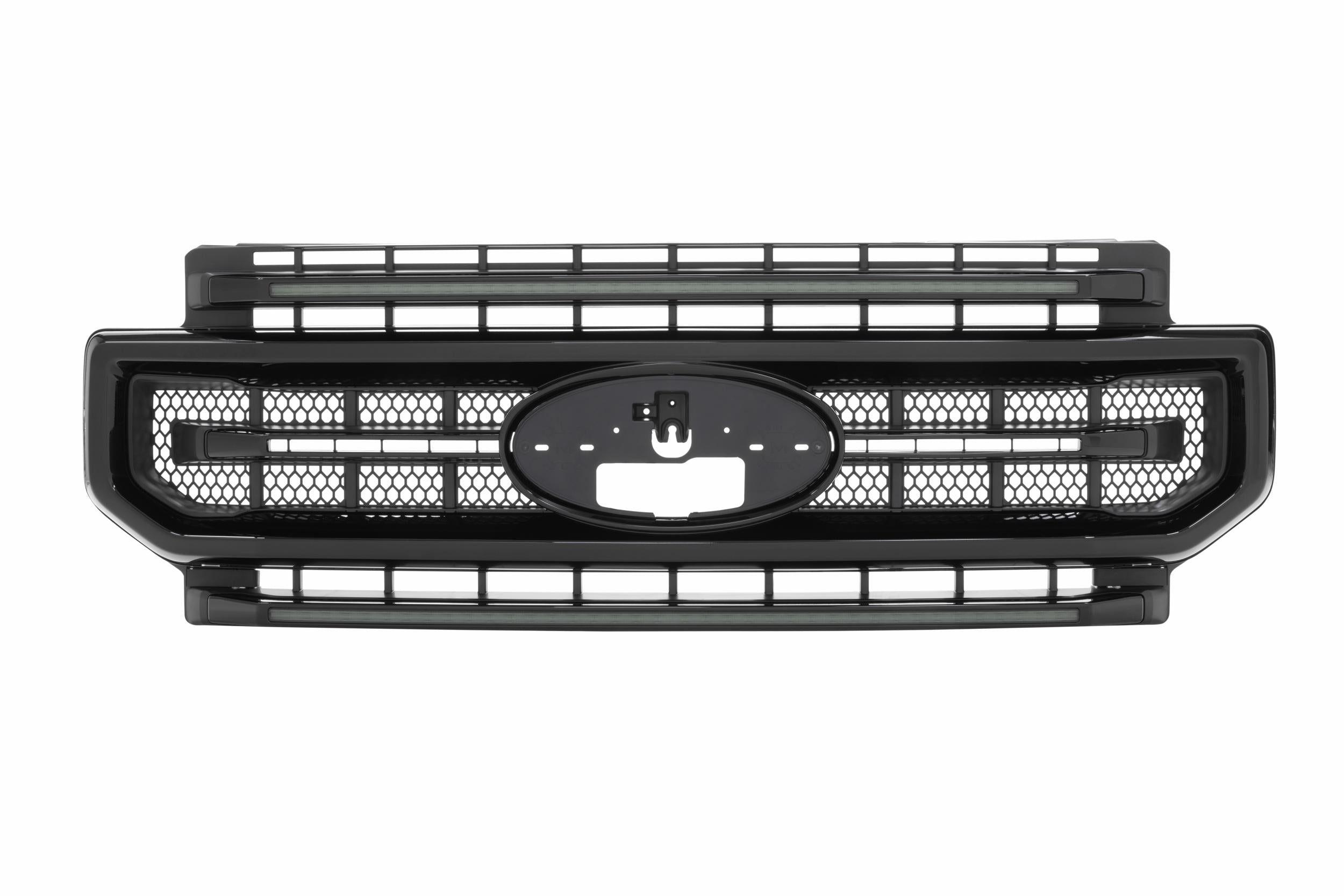 Morimoto XBG LED Grille: Ford Super Duty (20-22) (Paintable-Black / White DRL)-XBG10