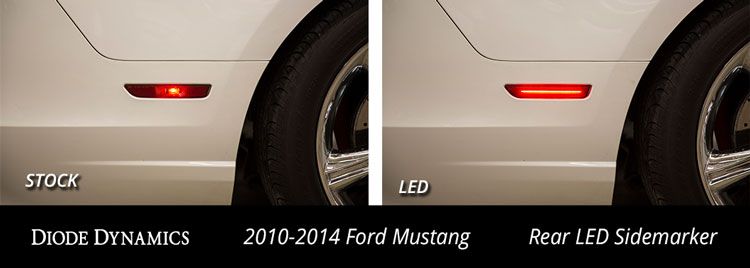 Mustang 2010-2014 LED Sidemarkers Set Diode Dynamics-