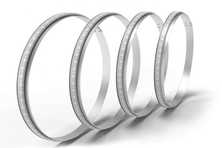 Profile Pixel Wheel Rings: 14in RGB (4 Pc Set)-10