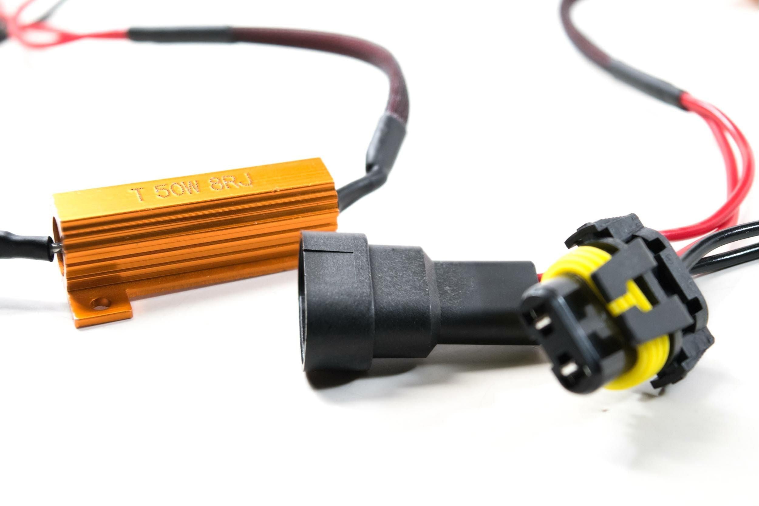 Resistor T-Harness: 9004 / 9007 50w (Pair)-3