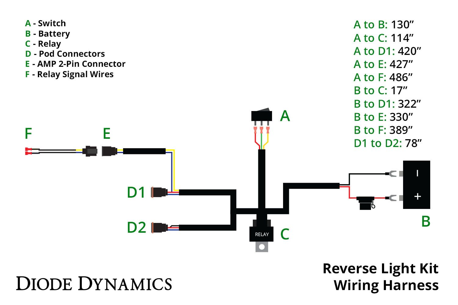 Reverse Light Wiring Kit (w/ running light)-2