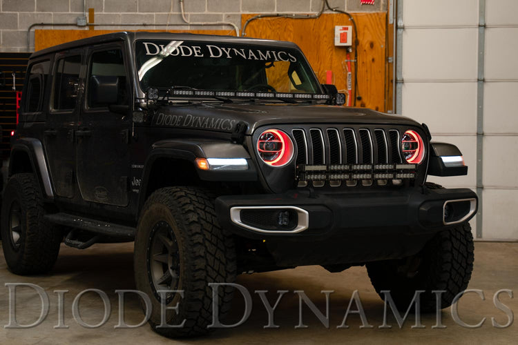 RGBW HD LED Halos for 2018+ Jeep JL Wrangler/Gladiator Diode Dynamics-2