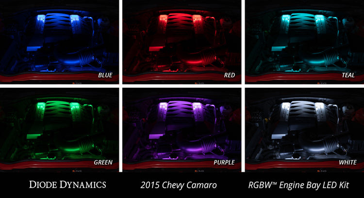 RGBW Multicolor Engine Bay LED Kit-