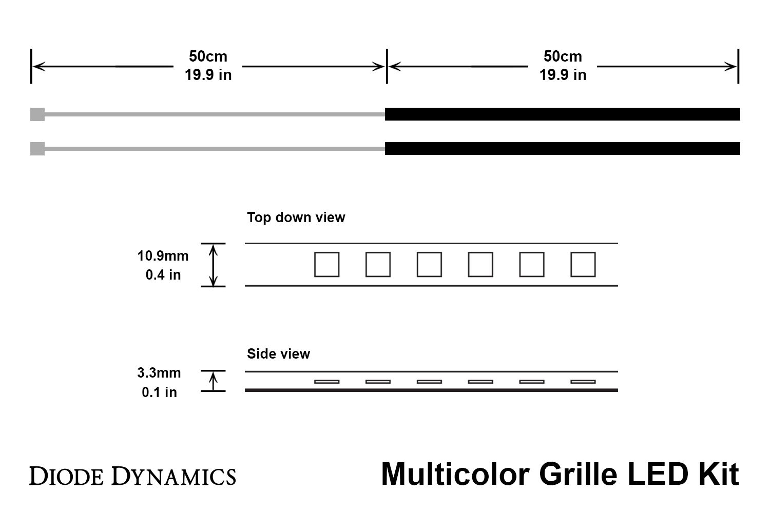 RGBW Multicolor Grille LED Kit Diode Dynamics-7