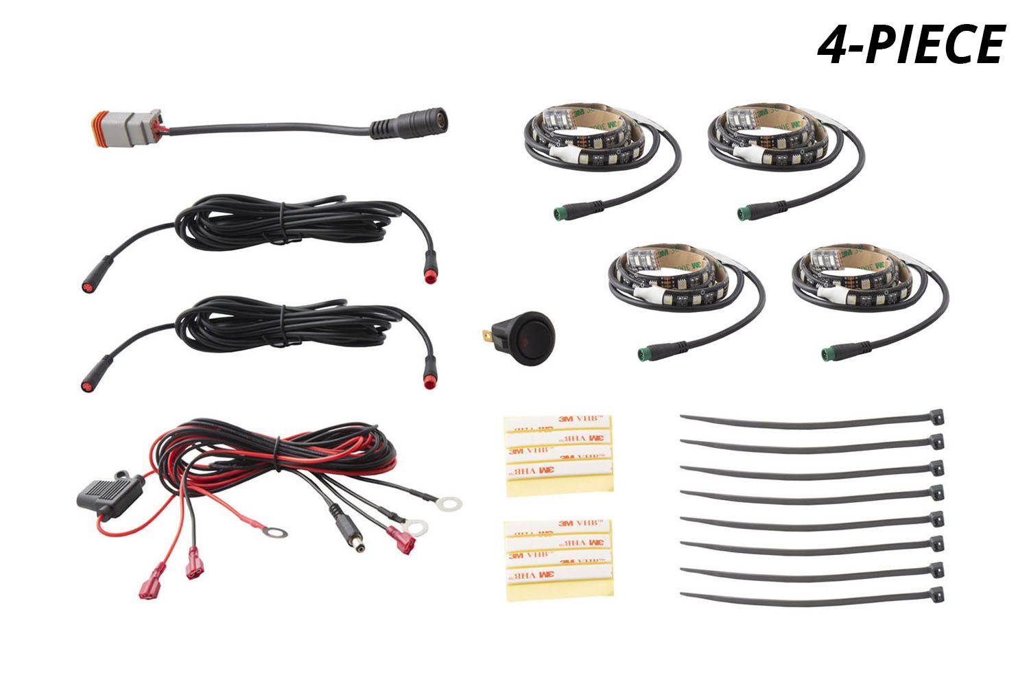 RGBW Multicolor Grille LED Kit Diode Dynamics-dd0445-3