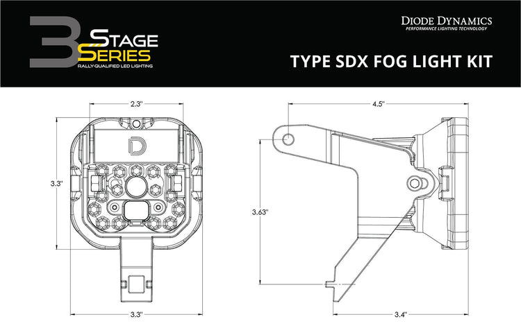 SS3 LED Fog Light Kit for 2004-2007 Ford Ranger Diode Dynamics-6