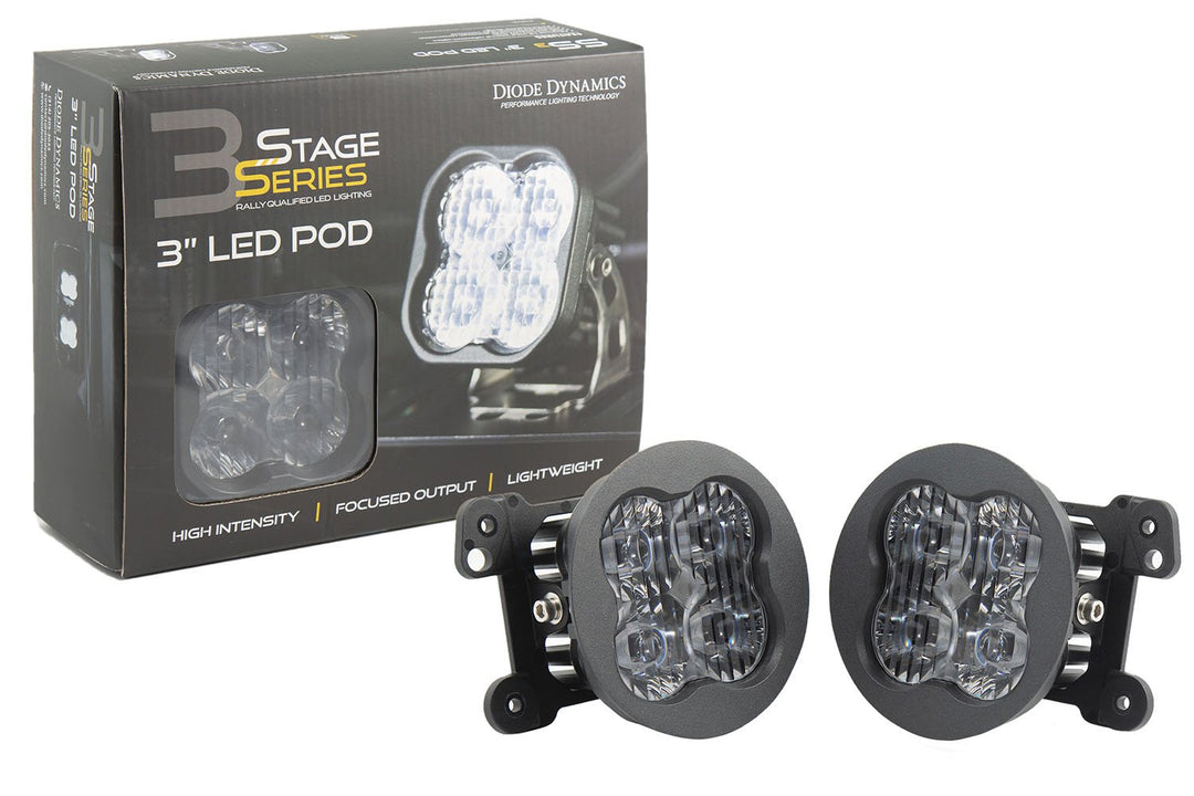 SS3 LED Fog Light Kit for 2011-2014 Dodge Charger Diode Dynamics-