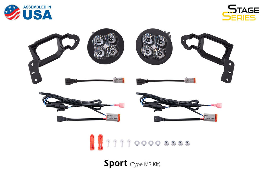 SS3 LED Fog Light Kit for 2018+ Jeep JL Wrangler (Plastic Bumper/ Sport)-3