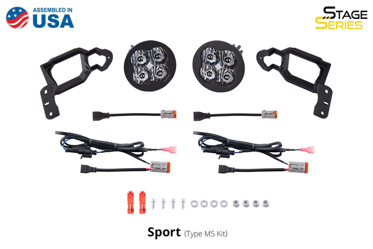 SS3 LED Fog Light Kit for 2018+ Jeep JL Wrangler (Plastic Bumper/ Sport)-3