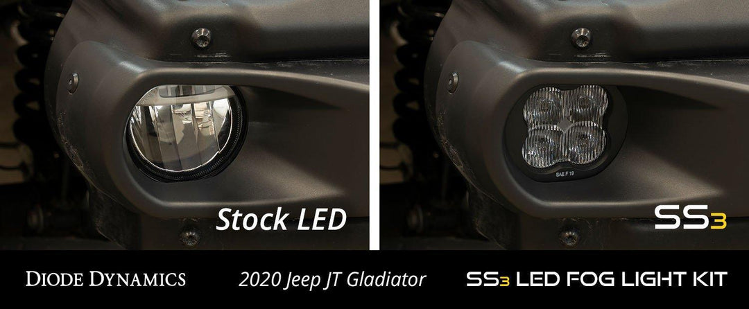 SS3 LED Fog Light Kit for 2018+ Jeep JL Wrangler (Plastic Bumper/ Sport)-5