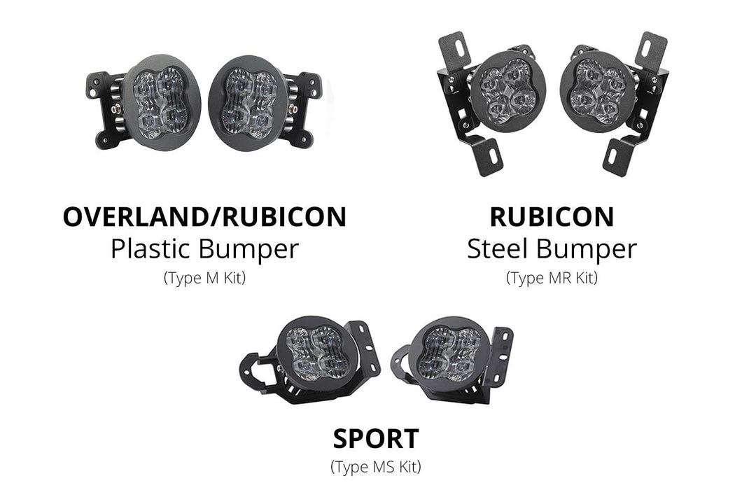 SS3 LED Fog Light Kit for 2020+ Jeep Gladiator (Plastic Bumper/ Sport)-4