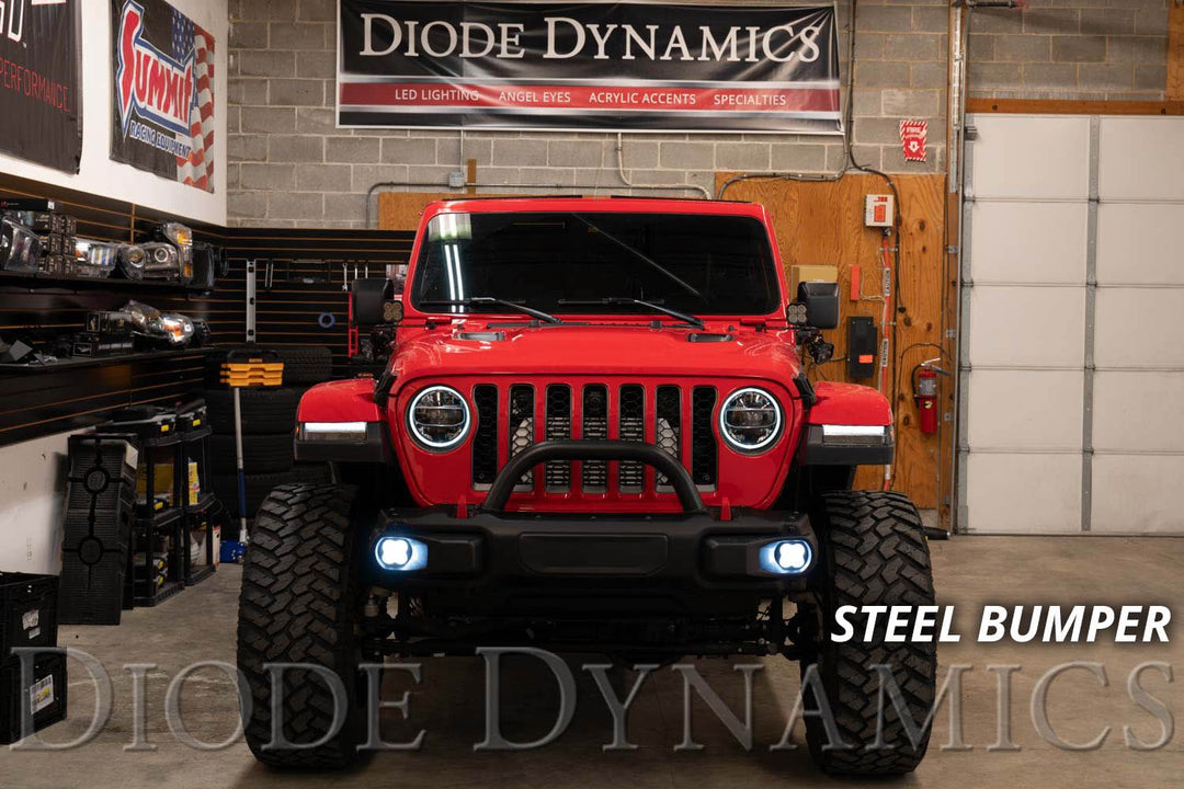SS3 LED Fog Light Kit for 2020+ Jeep Gladiator (Steel Bumper)-2
