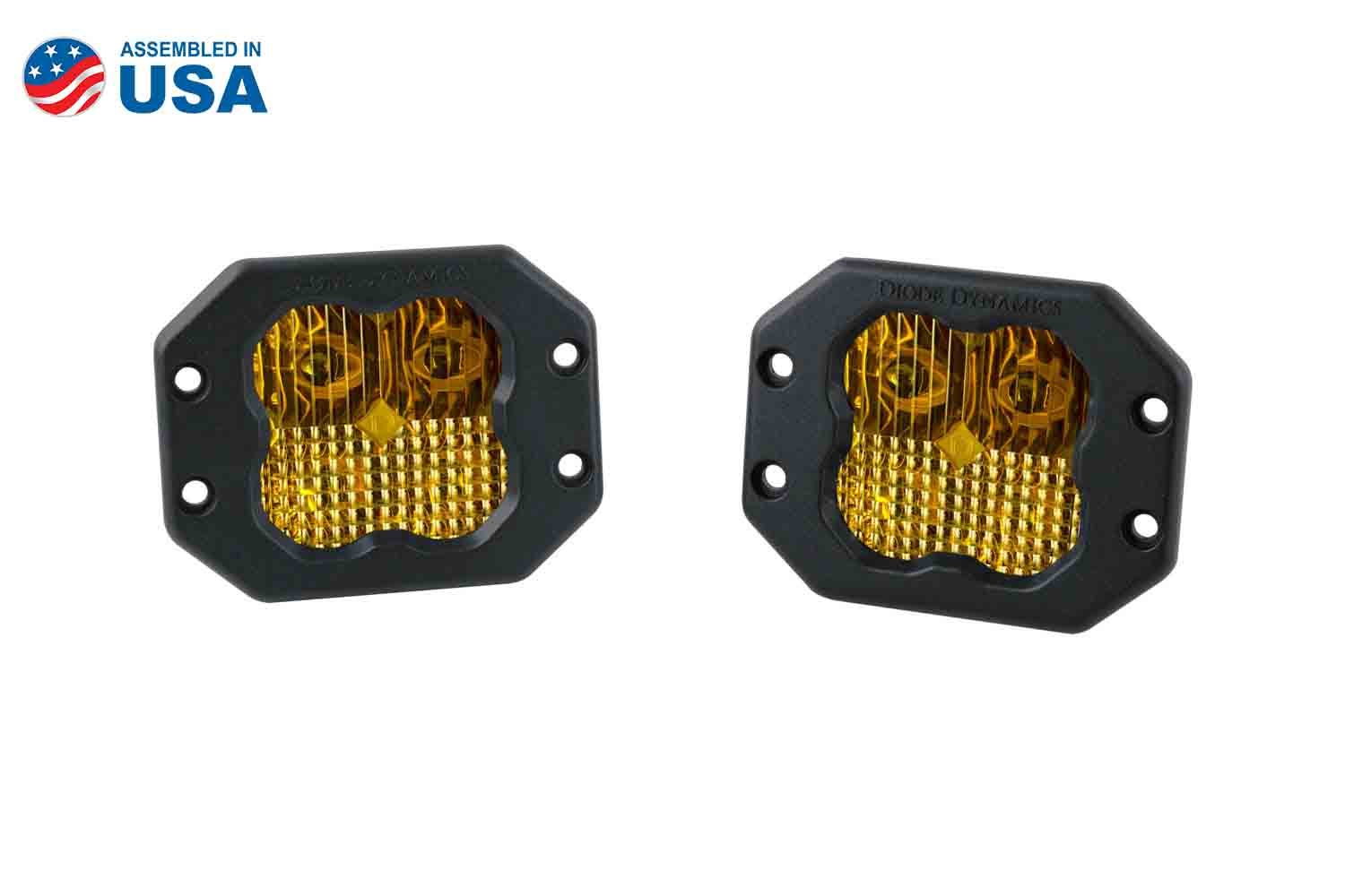 SS3 Yellow LED Pod Flush (Pair) Diode Dynamics-DD6926P-2