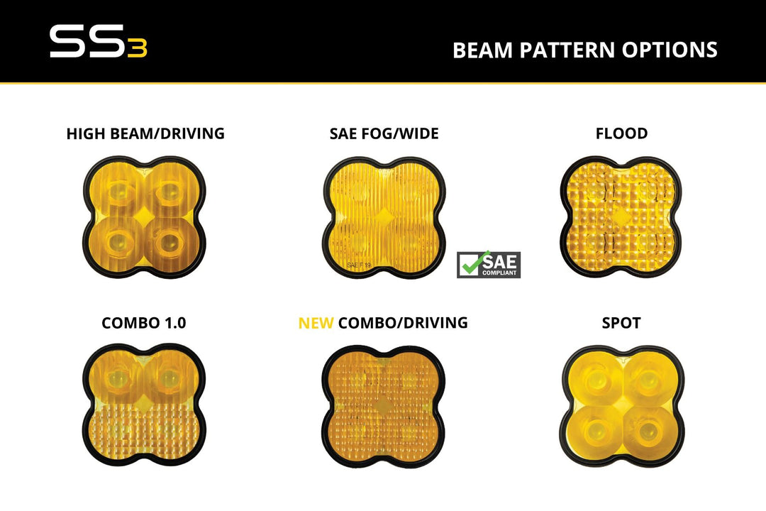 Yellow Lens for SS3 Pods (one)