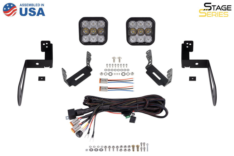 SS5 Bumper LED Pod Light Kit for 2007-2018 Jeep JK Wrangler-DD7274-5