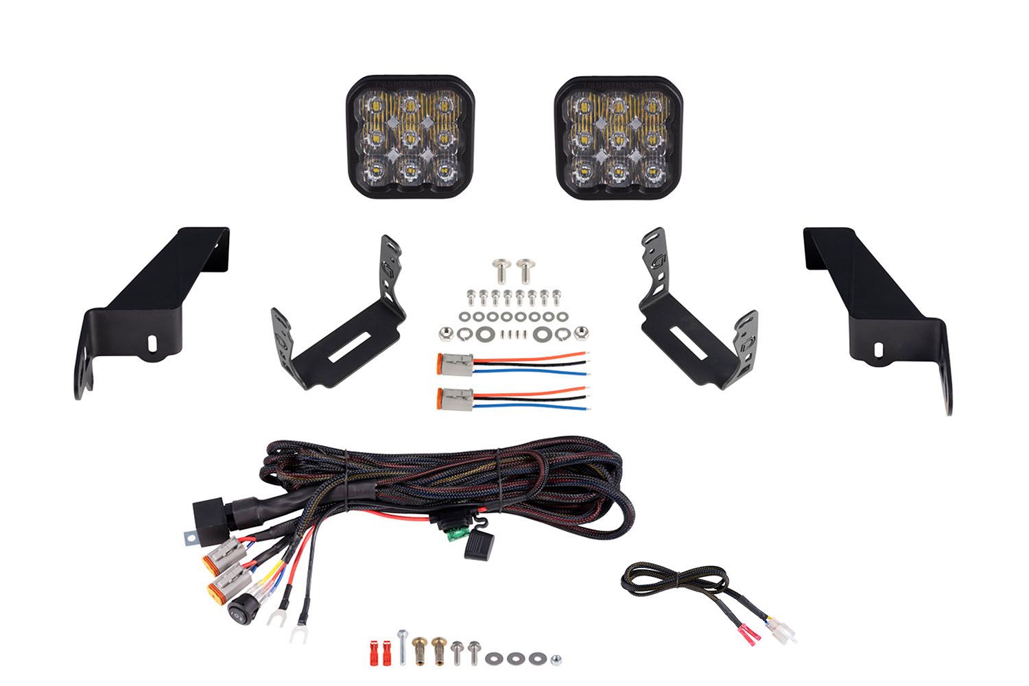 SS5 Bumper LED Pod Light Kit for 2018-2023 Jeep JL Wrangler-DD7280