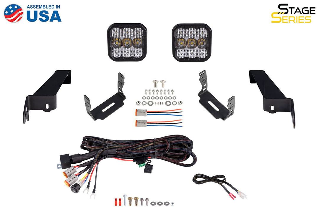SS5 Bumper LED Pod Light Kit for 2018+ Jeep JL Wrangler-DD7278-3