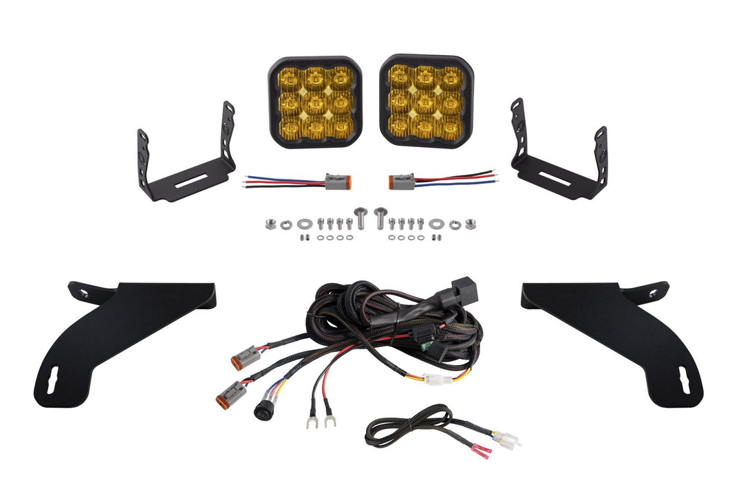 SS5 Bumper LED Pod Light Kit for 2021-2023 Ford F-150-DD7326-3