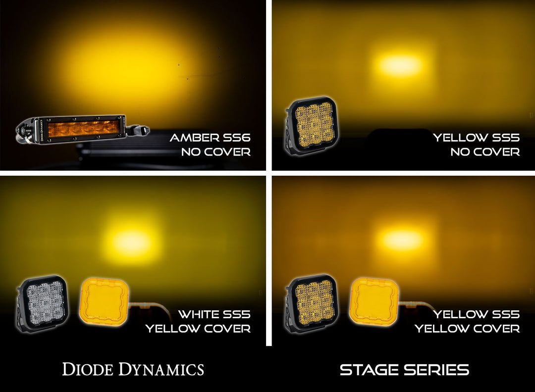 SS5 LED Pod Cover Yellow-6