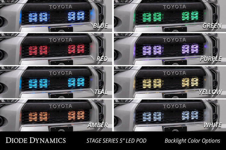 SS5 Stealth Grille LED Pod Kit for 2014-2023 Toyota 4Runner-
