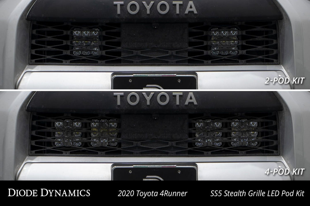 SS5 Stealth Grille LED Pod Kit for 2014-2024 Toyota 4Runner-5