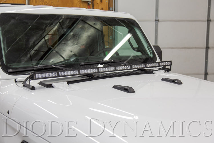 SS50 Hood LED Light Bar Kit for 2018-2023 Jeep JL Wrangler/Gladiator-