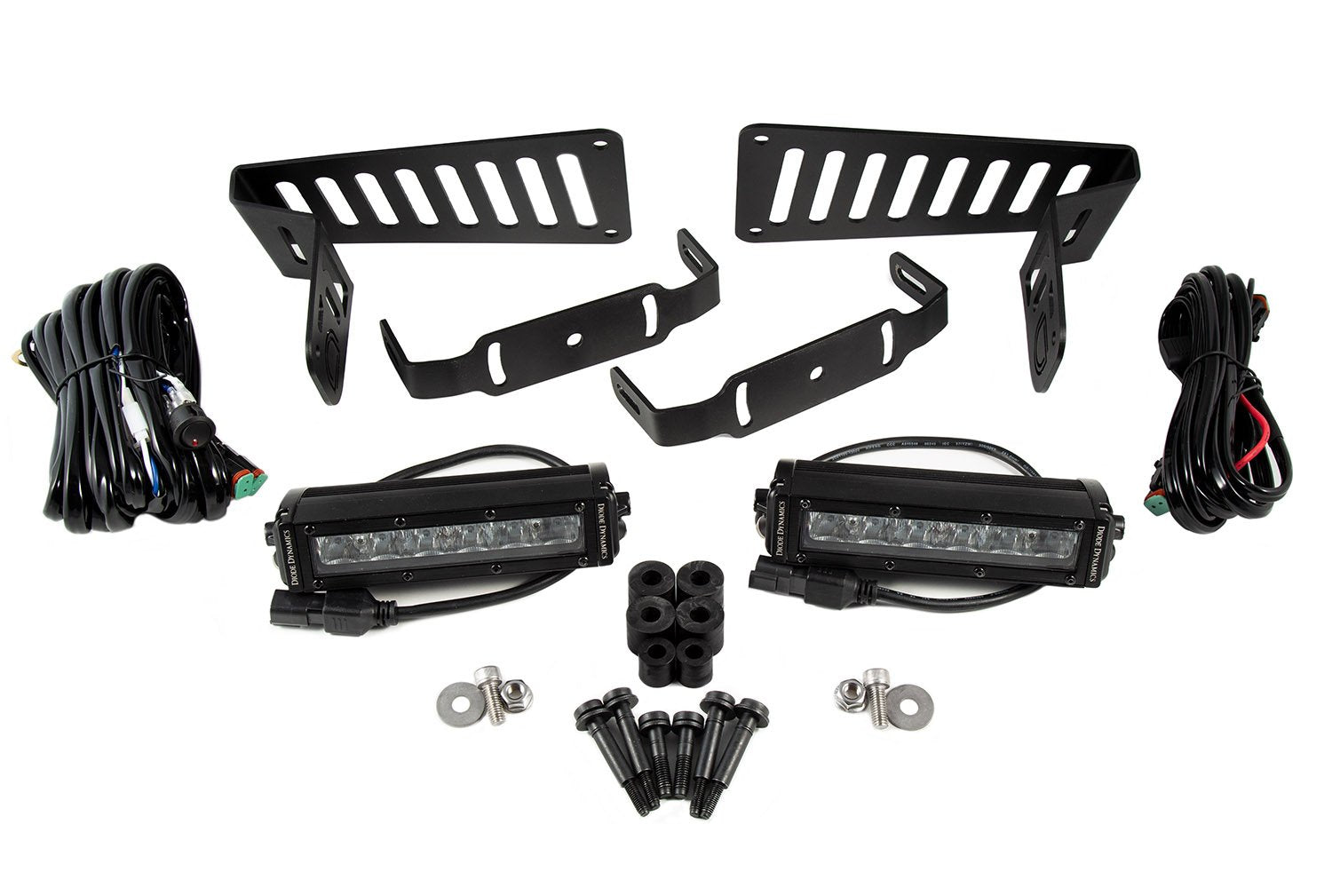 SS6 Cowl LED Bracket Kit for 2018-2023 Jeep JL Wrangler/Gladiator-DD6092