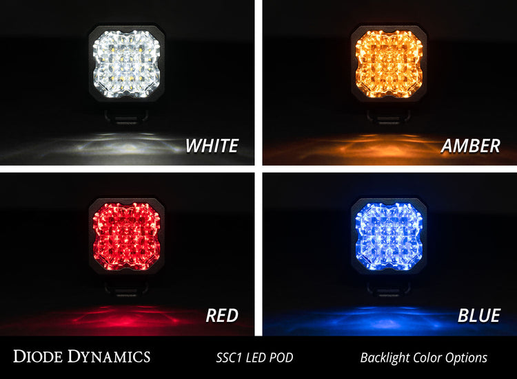 SSC1 Stage Series C1 LED Pod White Flush (Pair)-