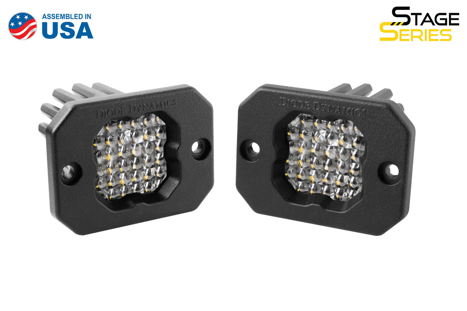 SSC1 Stage Series C1 LED Pod White Flush (Pair)-dd6477p
