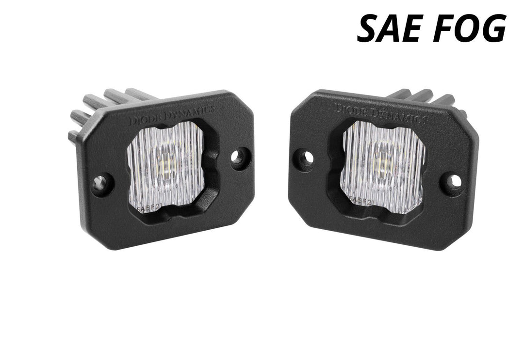 SSC1 Stage Series C1 LED Pod White (SAE Fog) Flush-dd6850p-2