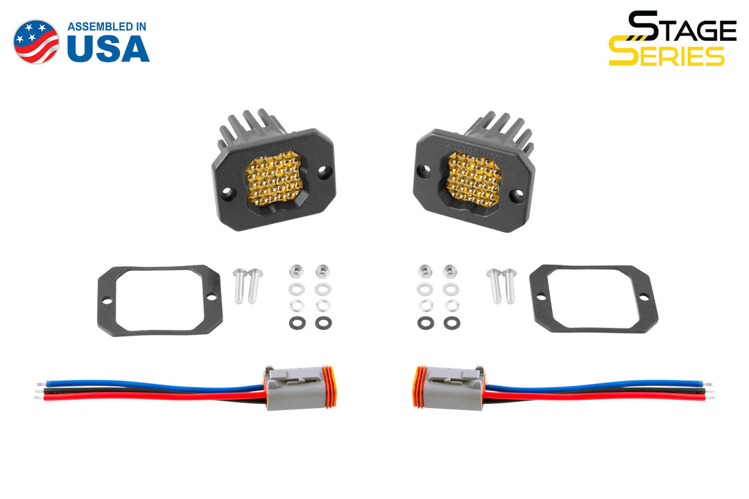 SSC1 Stage Series C1 LED Pod Yellow Flush (Pair)-
