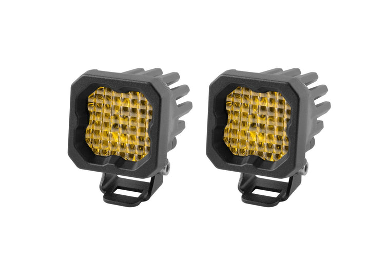 SSC1 Stage Series C1 LED Pod Yellow Standard (Pair)-DD6458P