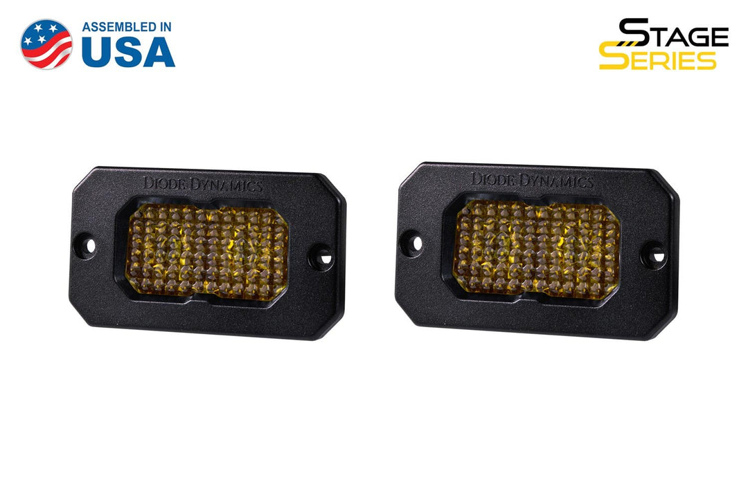 SSC2 Stage Series 2 Inch Amber LED Pod Flush (Pair)-dd6438p