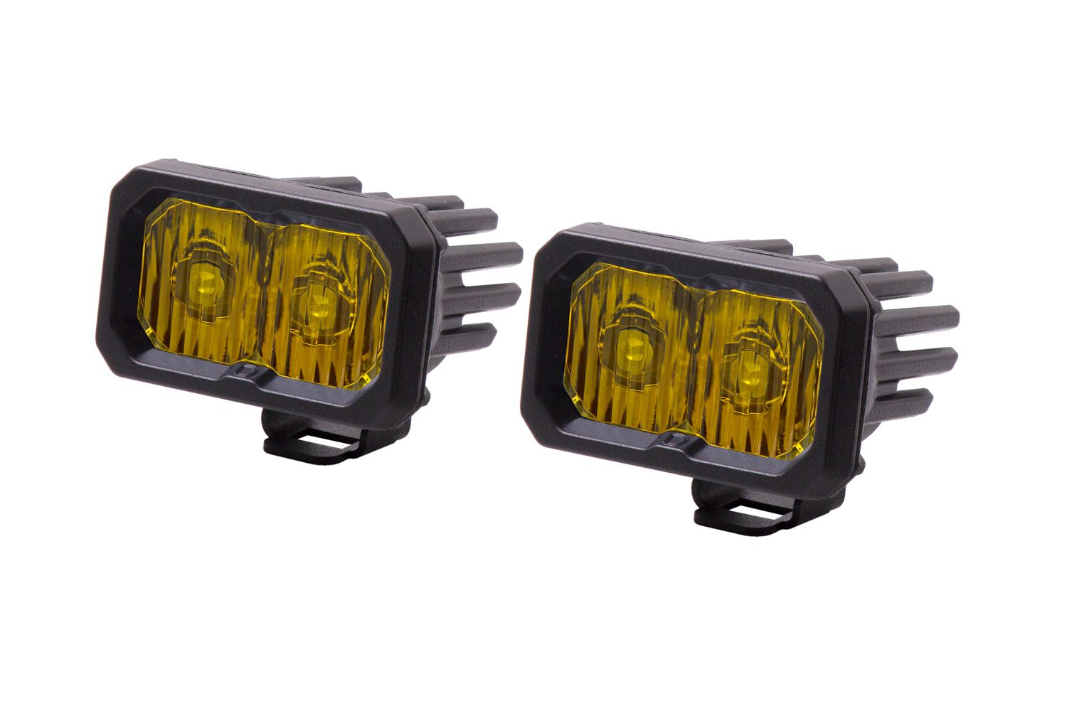 SSC2 Stage Series 2 Inch Amber LED Pod Standard (Pair)-dd6404p