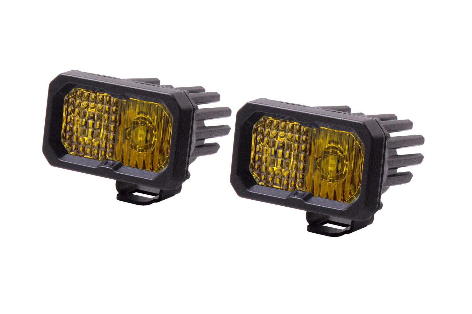 SSC2 Stage Series 2 Inch Amber LED Pod Standard (Pair)-dd6412p
