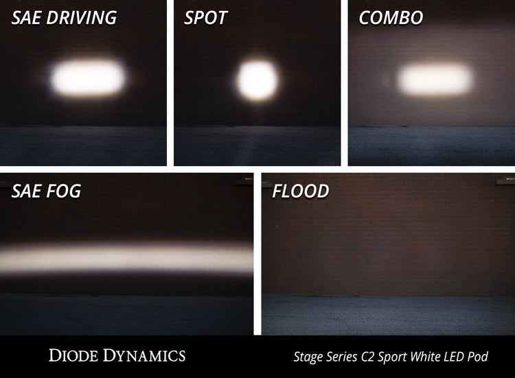 SSC2 Stage Series 2 Inch White LED Pod Standard (Single)-