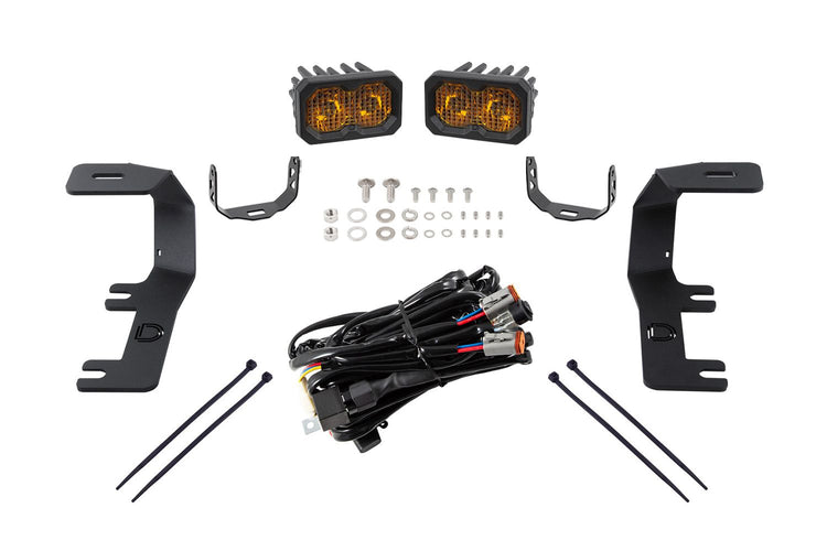 Stage Series Backlit Ditch Light Kit for 2014-2019 Chevrolet Silverado 1500-8