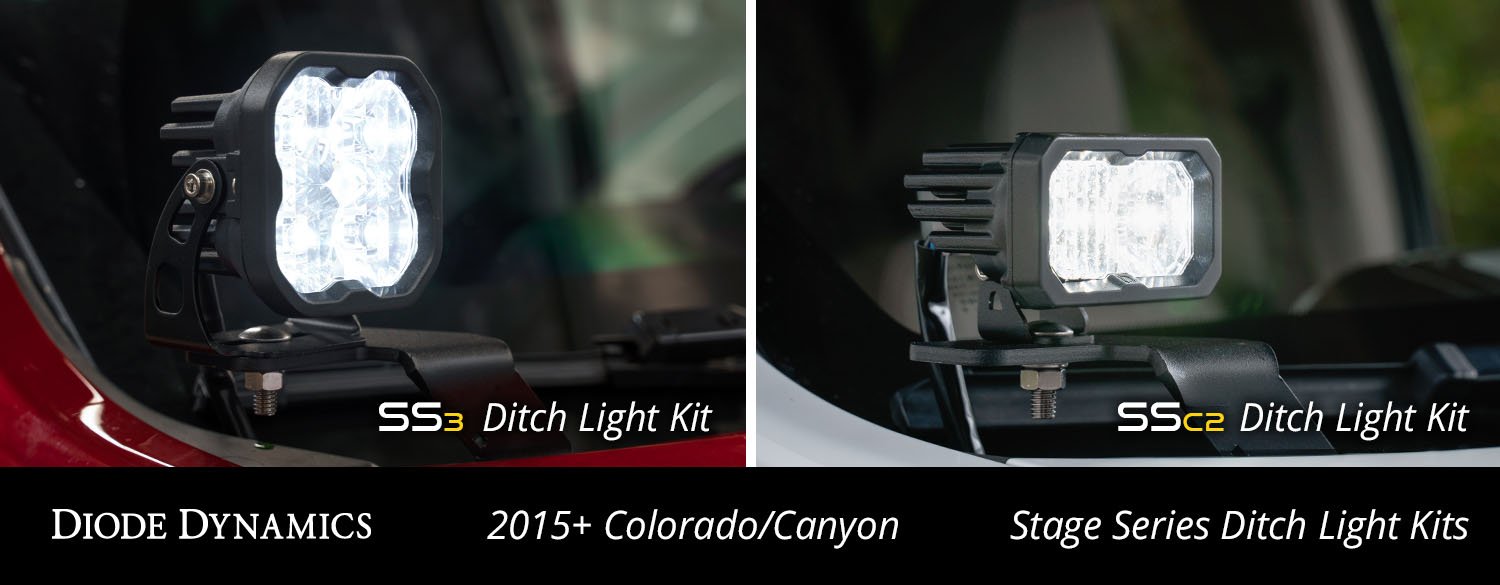 Stage Series Backlit Ditch Light Kit for 2015-2022 GMC Canyon-