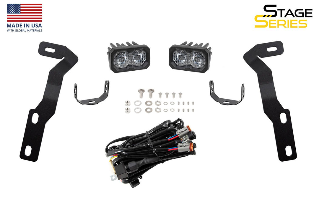 Stage Series Backlit Ditch Light Kit for 2016-2023 Toyota Tacoma-4