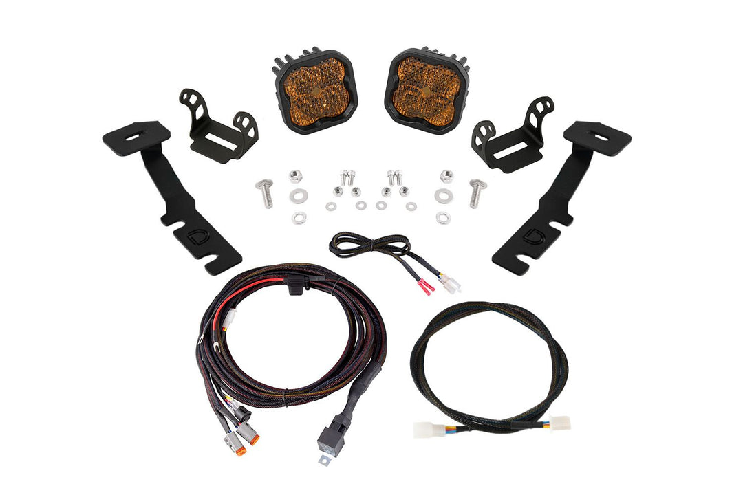 Stage Series Backlit Ditch Light Kit for 2019-2025 Toyota RAV4-4
