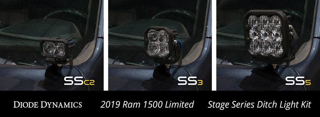 Stage Series Backlit Ditch Light Kit for 2019+ Ram 1500-6