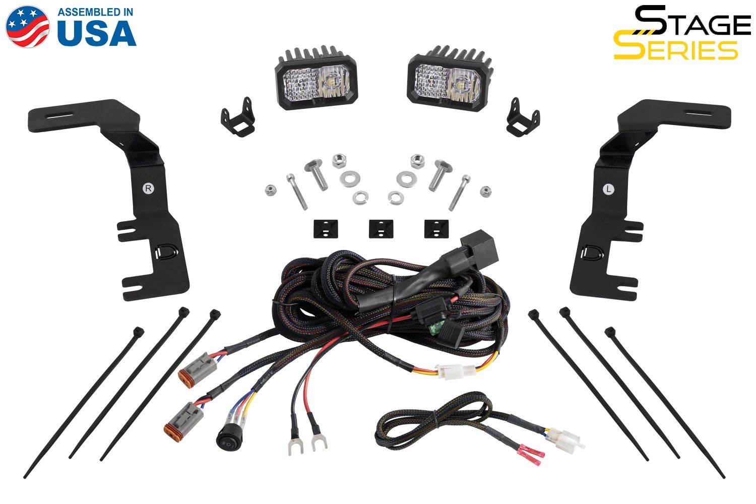 Stage Series Backlit Ditch Light Kit for 2023-2025 Chevrolet Colorado-7