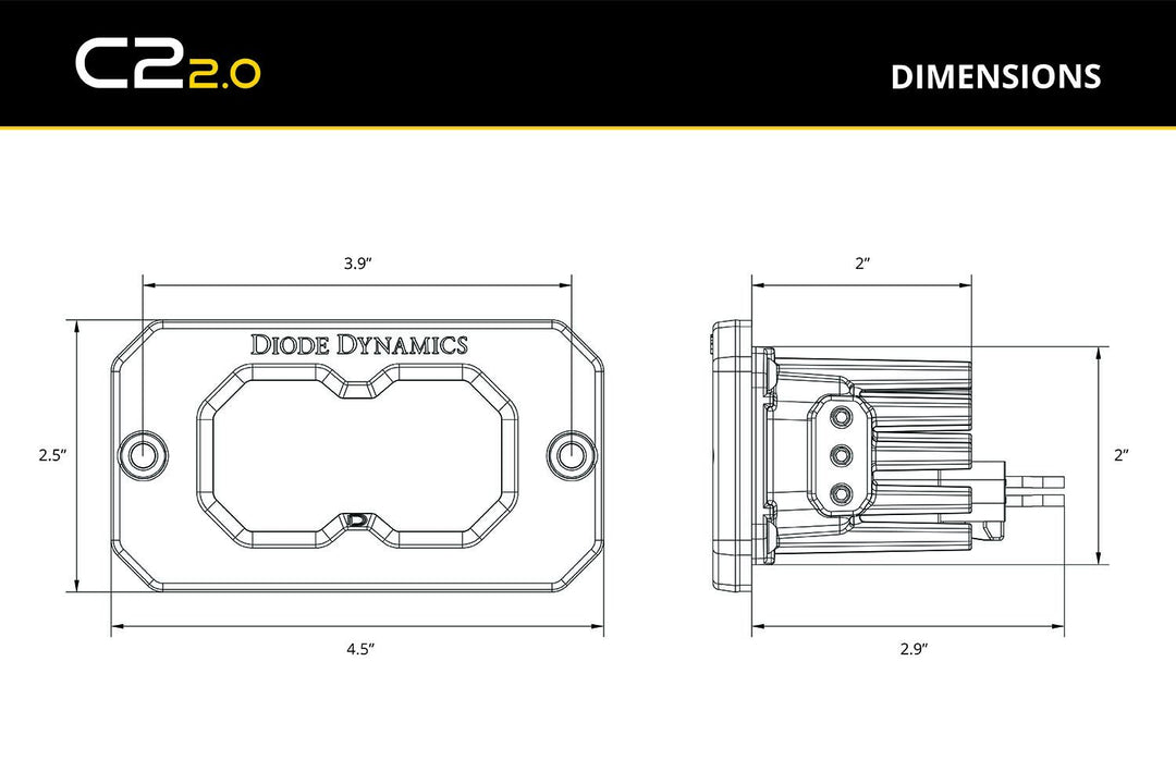 Stage Series Flush Mount Reverse Light Kit-9