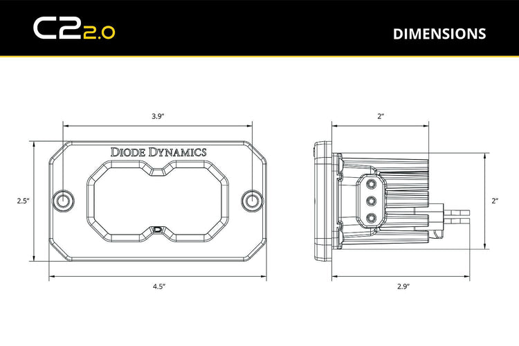 Stage Series Flush Mount Reverse Light Kit-9