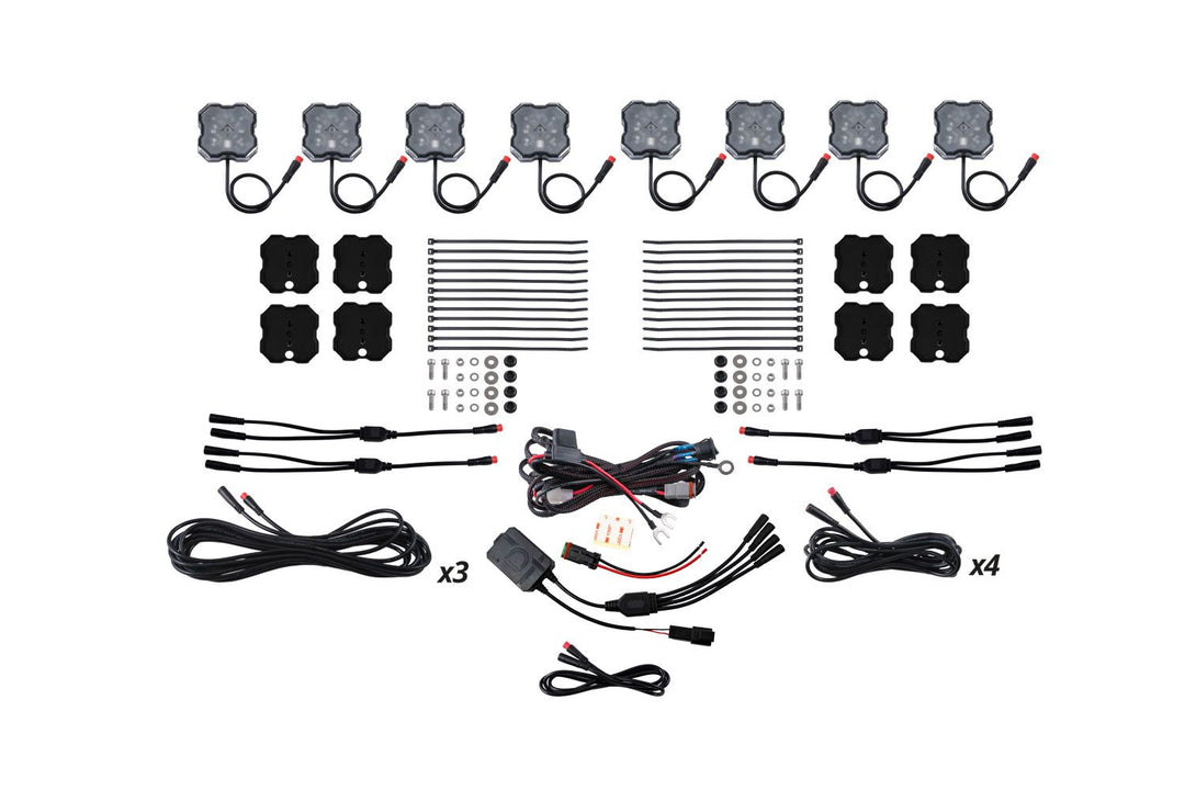 Stage Series RGBW LED Rock Light Kit (8-Pack)-DD7745C-4
