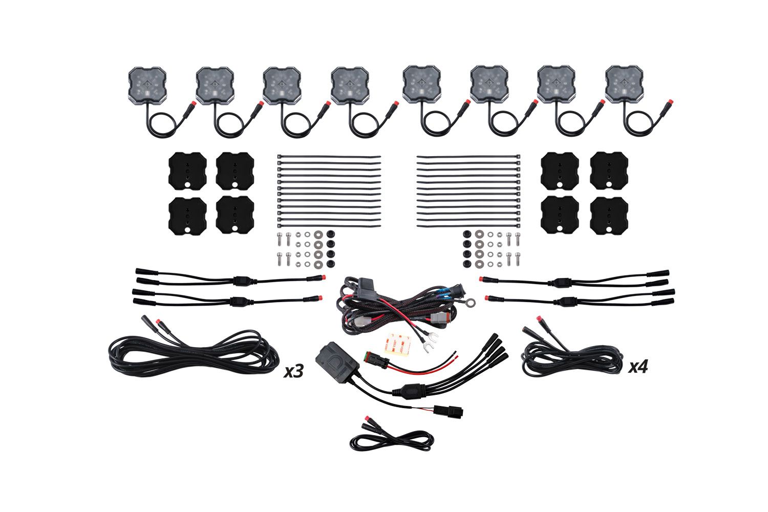 Stage Series RGBW LED Rock Light Kit (8-Pack)-DD7745C-4