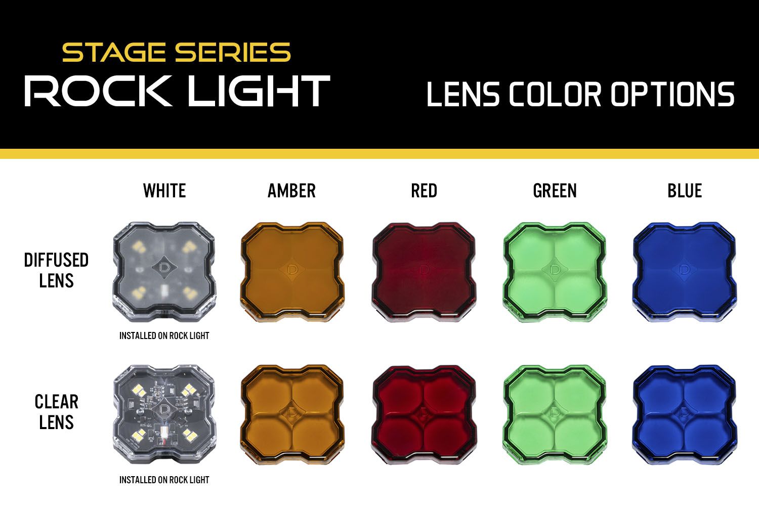 Stage Series Single-Color LED Rock Light (8 pack)-