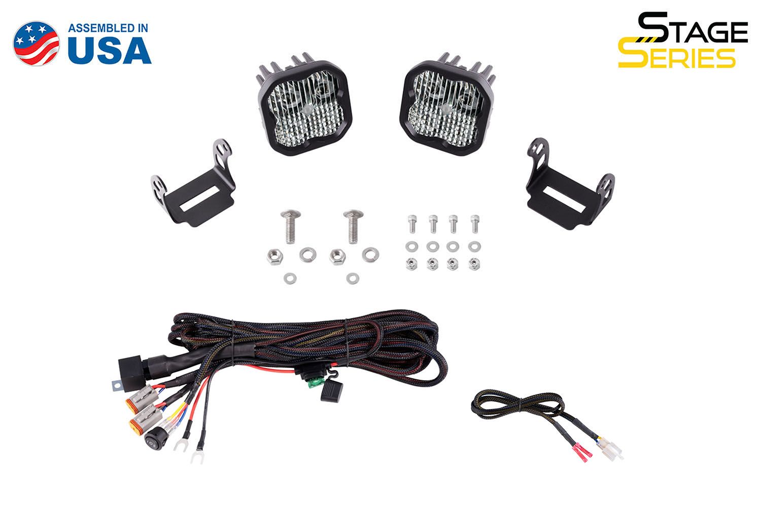 Stage Series SS3 Backlit Ditch Light Kit for 2021-2023 Ford Bronco-