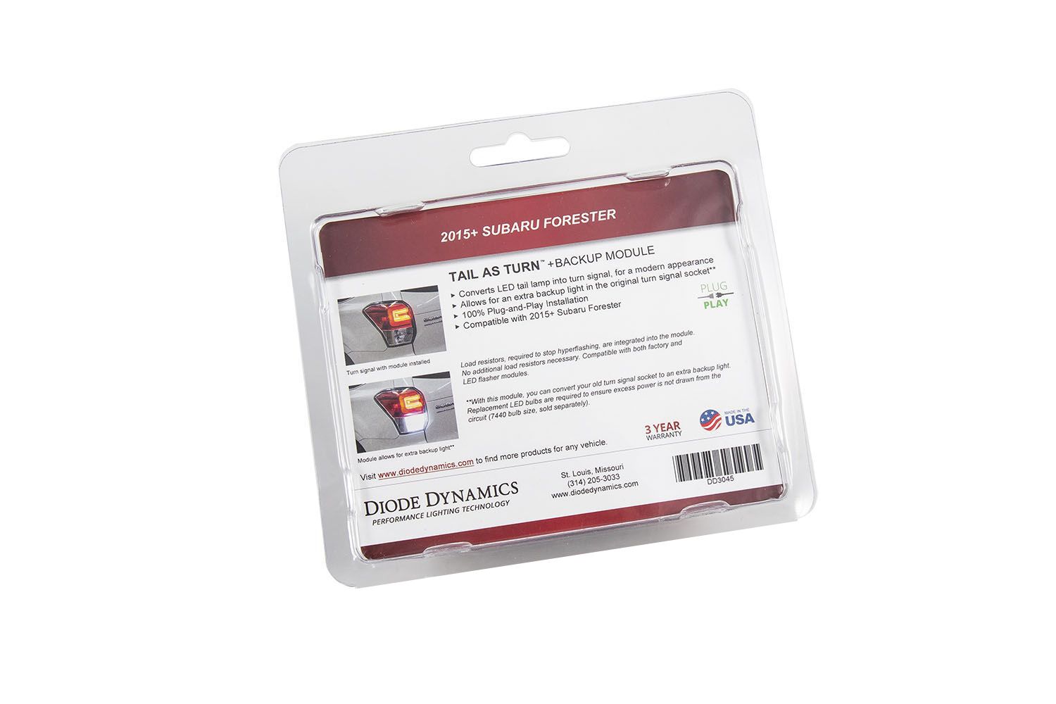 Tail as Turn +Backup Module for 2017-2021 Subaru Forester-3